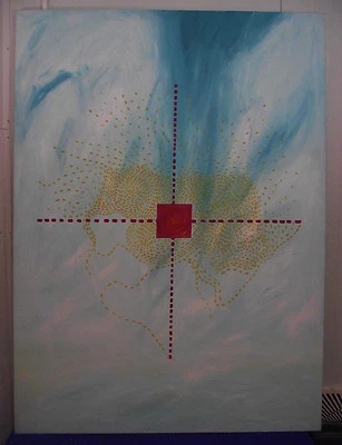 Heinz Josef Mess "Gravitation", großformatiges Werk, signiert, datiert, 1987 - Bild 1 von 4