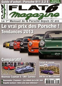 FLAT 6 Nr.267 05/2013 Cayman S-991 Carrera Panamera 991 RSR 800km in 964 Cabrio - Bild 1 von 1