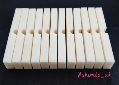 12 x Schaumstoff / Schwamm Filter Pads passend für Fluval FX4 / FX5 / FX6 Filter