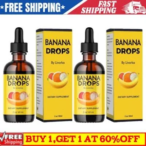 Banana Drops Supplement Extract Liquid - New Burn Drops for Men & Women - Picture 1 of 9