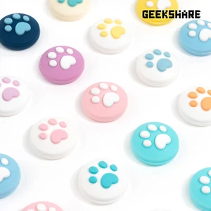 4pcs Cat Paw Analog Thumb Grips Caps Joystick Case Cover for Nintendo Switch - Picture 1 of 20
