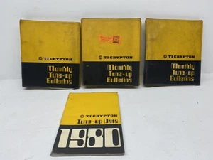 Ti Crypton Tune-up Data Book & Monthly Tune-up Bulletins Folders Jan 1975-May 82 - Picture 1 of 8