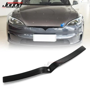 Tira de moldeo de rejilla superior de carbono para parachoques delantero para Tesla Model S 2021-2023 - Imagen 1 de 9