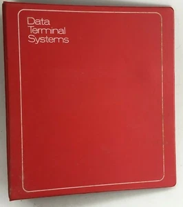 DATA TERMINAL SYSTEMS 3 Ring Binder Notebook Red - Picture 1 of 7