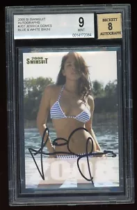 JESSICA GOMES 2008 SPORT ILLUSTRIERT SI BADEANZUG Autogramm AUTO KARTE BGS 9.0 - Bild 1 von 2