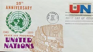 OVERSEAS MAILER Jackson 1419 25th Ann United Nations - Bild 1 von 1