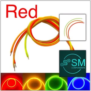 4pcs DC3V LED Flexible Silicone Filament LED 185mm RED Light Emitting Diode - Picture 1 of 7