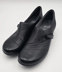 Dansko Franny Slip-On Leather Loafers Black Casual US 11.5-12  - Picture 1 of 9