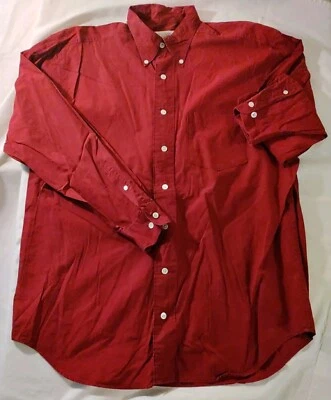 Hombres Banana Republic Safari & Travel Camisa de Algodón Rojo Oscuro M De Colección Nueva Sin Etiquetas Rara Foto 1 de 4