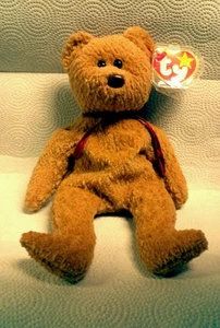 RARE - TY RETIRED BEANIE BABY "CURLY" WITH MULTIPLE TAG ERRORS - Picture 1 of 11
