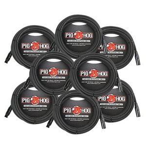 Pig Hog High Performance 8mm XLR Microphone Cable, 25 ft PHM25 - 8 Units - Picture 1 of 4
