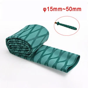 Fishing Rod Handle Non Slip Grip Textured Heat Shrink Tubing Tube Sleeve Green - Picture 1 of 7