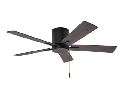 Hampton Bay Grantway 48'' Matte Black Indoor/Outdoor Ceiling Fan w/ Pull Chain - Image 1 of 3