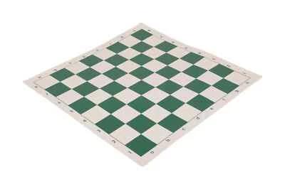 Regulation Vinyl Tournament Chess Board - 2.25" - Green & Buff - Image 1 of 2
