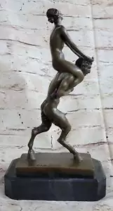 Bronze Austrian Erotic Demon Satyr Devil Sculpture Vintage Figure Mythical Sale - Picture 1 of 11
