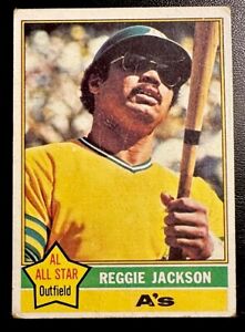 1976 Topps #500 Reggie Jackson Oakland A's HOF “Mr. October” GVG