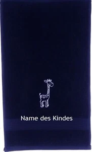 Handtuch mit Namen bestickt Baby Kinder Tuch für Kindergarten Kindergartentuch - Bild 1 von 1