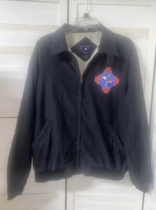 Port Authority Embroidered New Mexico Balloon Fiesta Logo Bomber Jacket Black L - Picture 1 of 7