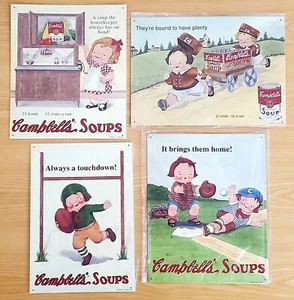 Vtg 1993 Campbells Soup Metal Sign Lot 11, 13, 16 & 18 in a series of 20 - NEW! - Picture 1 of 11