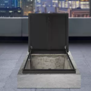 Escotilla de acceso al techo, cubierta de tragaluz de metal resistente a la lluvia escotilla de acceso al techo - Imagen 1 de 24