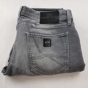 Armani Exchange A|X J13 Stretch Jeans Slim Straight 34x32 Gray