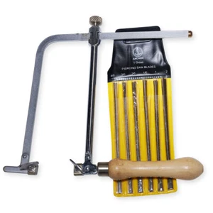 Sierra perforadora ajustable para afrontar trastes 144 hojas de sierra 15 cm de altura joyería - Imagen 1 de 8