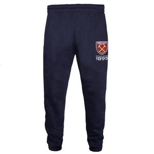 West Ham United FC Boys Joggers Jog Pants Slim Fit Fleece OFFICIAL Football Gift - Picture 1 of 7