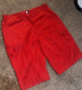 3X/4X Black Label Shorts Herren Red Diamond Baggy Loose Fit 90s Y2K - Bild 1 von 5