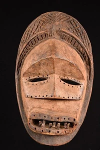 Eine primitive Bakongo Maske DR Kongo Afrika Afrika, Afrika 1065 - Bild 1 von 5