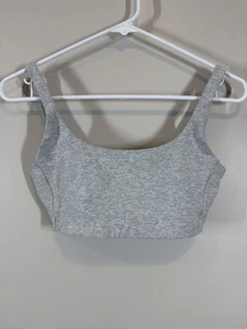 Sujetador deportivo gris Outdoor Voices para mujer talla pequeña suave elástico atletismo - Imagen 1 de 6