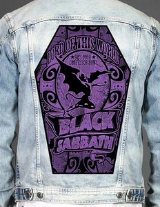Parche trasero estampado en forma de ataúd Black Sabbath - Imagen 1 de 1