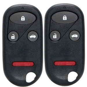 2Pcs 4 Buttons Smart Key Case Shell Fob For Honda Accord Civic CR-V CR-Z - Picture 1 of 6
