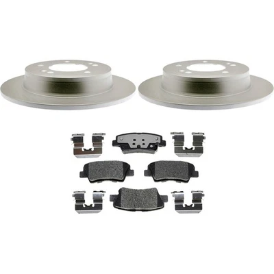 KIT-210513-1021 Raybestos Disco de Freno y Kits de Pastillas Juego de 2 Ruedas Traseras para Kia Forte Foto 1 de 4