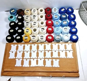 Lot Of 45 Balls DMC Coton Perle 8 Cotton Pearl Thread Mixed Colors - Picture 1 of 7