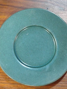 Bennington Potters Vermont Teal Blue Saucer Small 6"  Plate #1627 - Picture 1 of 8