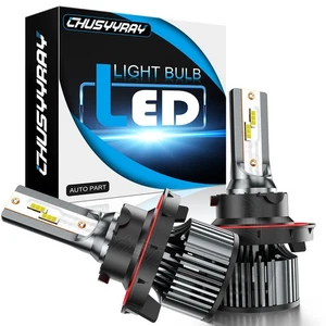 10000K LED Headlight Bulbs H13 9008 for Ford F-150 04-2014 High Low Beam White - Picture 1 of 13