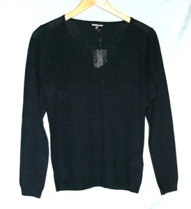 Pullover mit Merino Wolle Größe M Tiefblau Neu - Bild 1 von 3