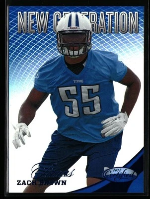 Zach Brown 2012 Panini Certified #313 Mirror Blue #/100 Rookie Tennessee Titans - Image 1 of 2