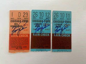 (3) Fergie Jenkins Signed May 6th 1972 Cubs vs Astros Ticket Stubs - Picture 1 of 2