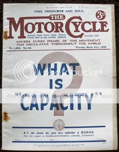 THE MOTORCYCLE MAGAZINE-TYRE PRESSURES AND M.P.G., 31 MAR 1938 -VOL. 60 - Picture 1 of 1