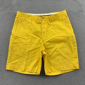 Vintage Polo Ralph Lauren Shorts Men 36 Yellow Chino Sport Casual Preppy Golf 8” - Picture 1 of 13