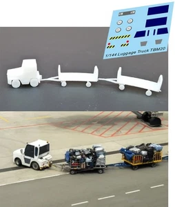 1/144 Trattore porta Bagagli aeroportuale Luggage airport Tractor Diorama  TBM20 - Picture 1 of 1