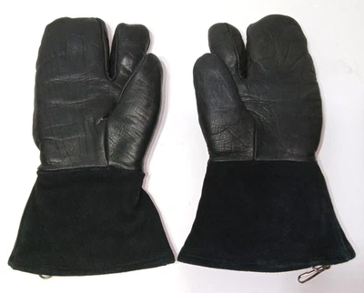 Vintage Motorcycle 3 Finger Size L Gauntlet Mittens Gloves Snowmobile Riding - Image 1 of 4