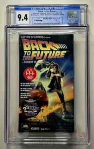 Back to the Future (VHS, 1994) McDonald’s Exclusive New Sealed Graded CGC 9.4 A - Picture 1 of 3