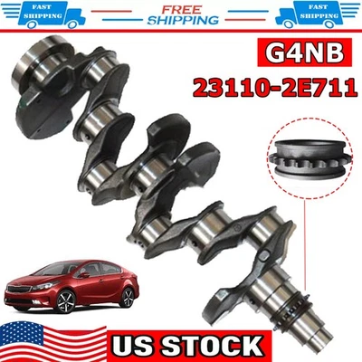 Cigüeñal motor G4NB mejorado para Hyundai Elantra KIA Forte 1,8 L 231102E711 EE. UU. Foto 1 de 4