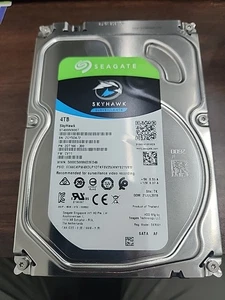 Seagate Skyhawk 3.5 HDD ST4000VX016 4TB SATA hard drive Tested & Working - Picture 1 of 4
