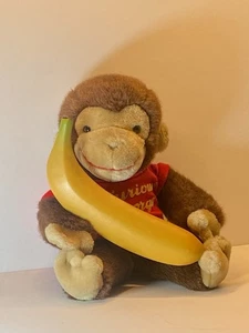 Peluche Curious George 1990 vintage de GUND - Camisa roja - Juguete de mono de peluche de 12""  - Imagen 1 de 21