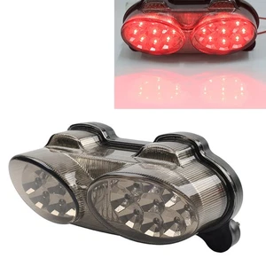Smoke LED Tail Light Integrated Brake/ Turn Signals Fit KAWASAKI ZX9R 1998-2003 - Picture 1 of 15