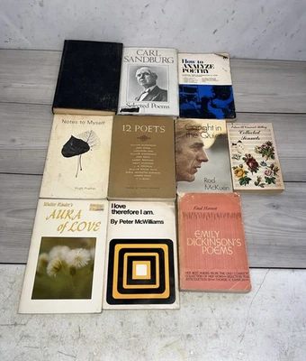 1 Of 10 Antique Poetry Books, Kipling, Sandburg, Emily Dickinson, And More. - Image 1 of 4