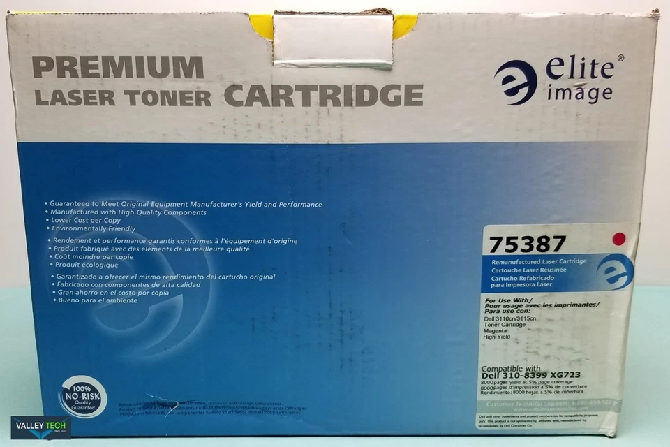 Картридж с тонером для принтера Elite image 75387 совместим с Dell 310 8399 НОВЫЙ - Изображение 1 из 2